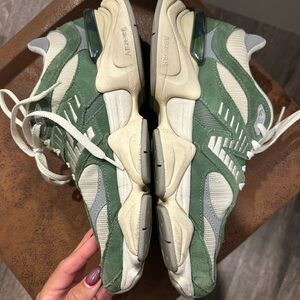New Balance 9060 Olive and Off-White Sneakers